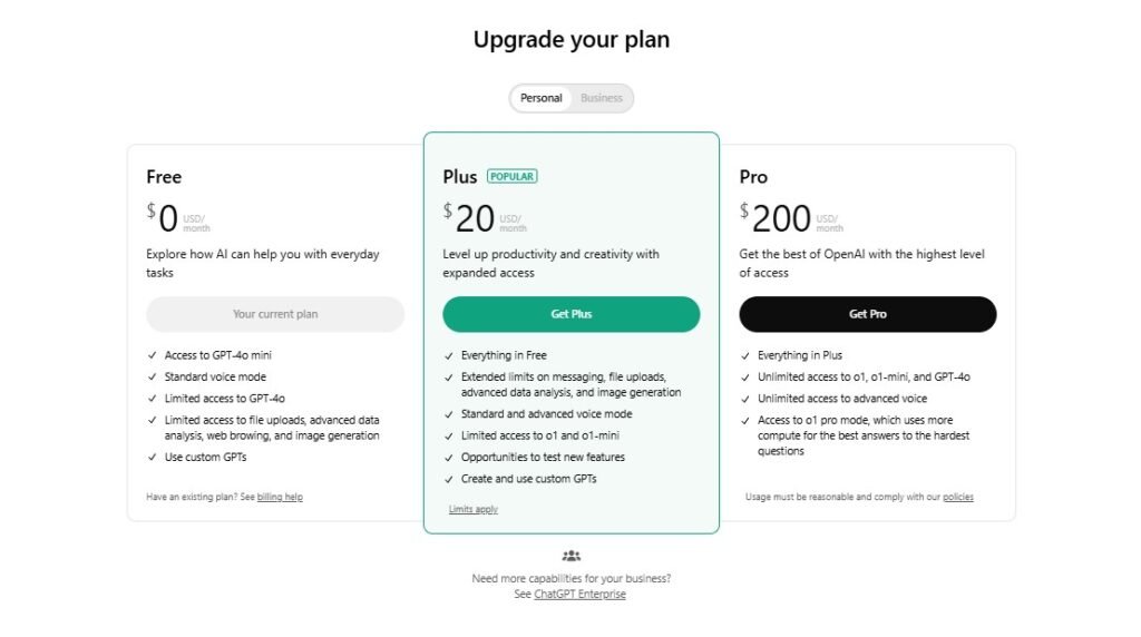 ChatGPT-Upgrade-plan